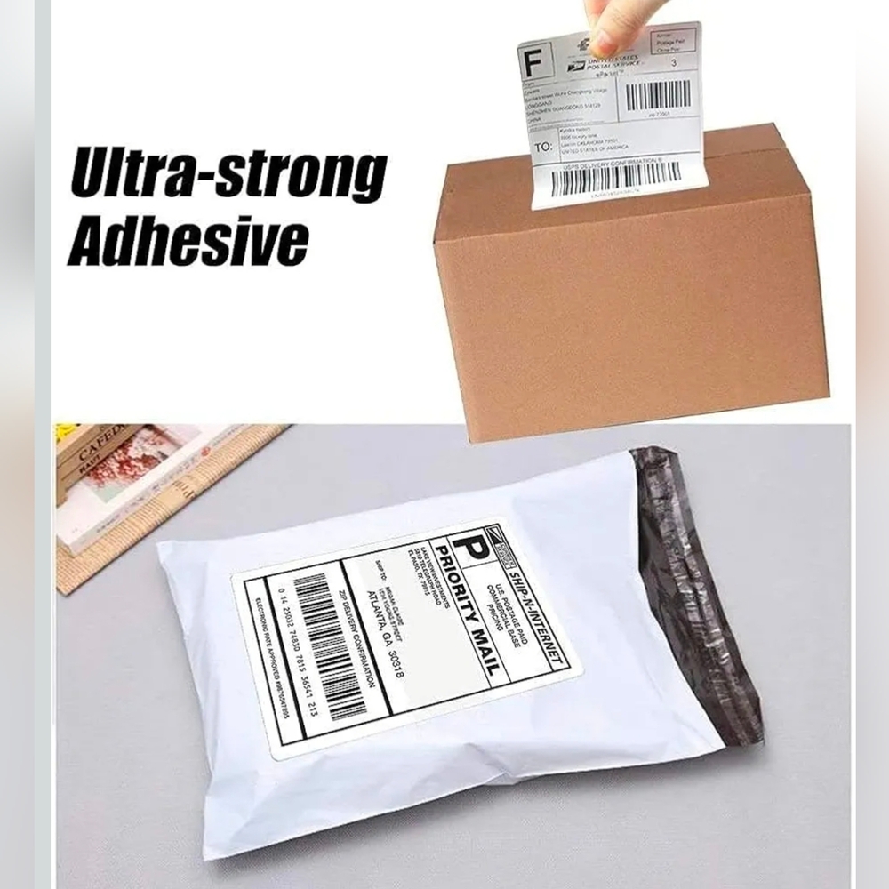 1,000 - 4x6 Direct Thermal Shipping Labels, 1 Stacks 1000 Labels White - Picture 3 of 3